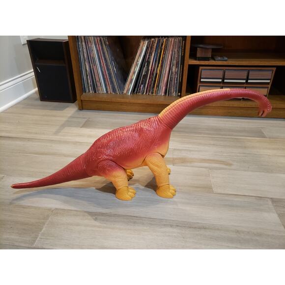 Vintage 1987 Definitely Dinosaurs Brontosaurus Ultrasaurus Playskool Figure 32” - Picture 1 of 7
